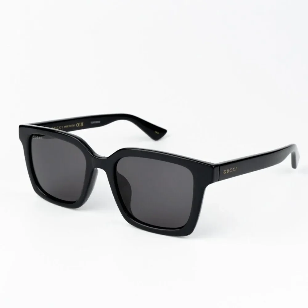 NEW Gucci GG1582SK 001 Black Grey Men Square Sunglasses GG 1582SK